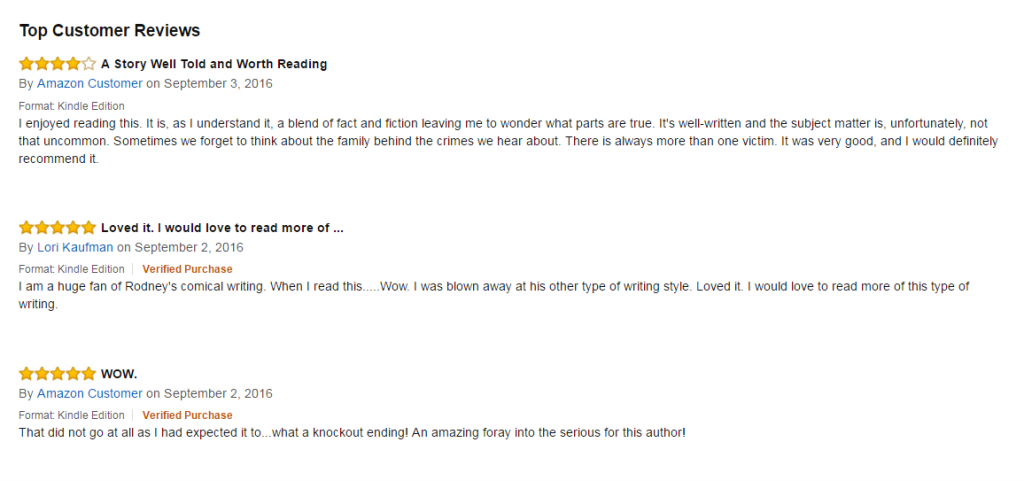 "Sins of the Father" Amazon reviews.