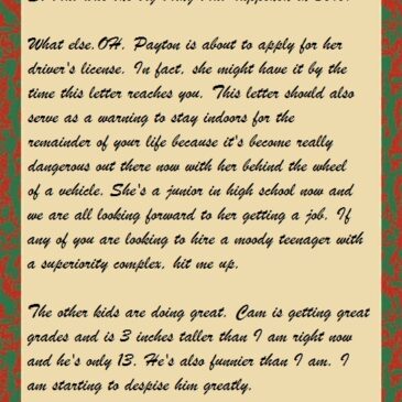 The 2016 Lacroix/Silva Family Holiday Letter!